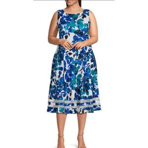 Calvin Klein Floral A-Line Dress - Size 20W ***